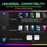 Lylong Mouse Pad Gaming Logo kustom pabrik murah pengisian daya nirkabel RGB bantalan 15w pengisian cepat