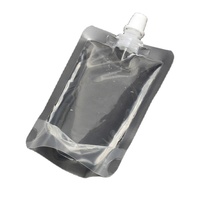 Sachets souples transparents personnalisés de 30/50/100 ml en PE avec bec verseur, rechargeables et étanches pour le stockage de liquides (shampoing/cosmétiques)