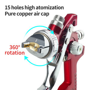 Buen precio Recomendado para <span class=keywords><strong>comprar</strong></span> la <span class=keywords><strong>PISTOLA</strong></span> <span class=keywords><strong>DE</strong></span> PULVERIZACIÓN neumática H827 Calibre <span class=keywords><strong>de</strong></span> boquilla <span class=keywords><strong>de</strong></span> color rojo en máquina <span class=keywords><strong>de</strong></span> pintura en aerosol <span class=keywords><strong>de</strong></span> 1,4 1,7mm - Product Image 3