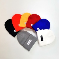 Gorros Beanie Multicolores para Mujer y Niña de Color Sólido, Gorro Cálido, Gorra Casual para el Frío, Sombrero de Invierno Tejido Liso en Blanco Personalizable