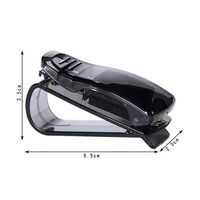 W-0815 Porte-lunettes de soleil multifonction personnalisé à suspendre sur la visière de voiture pour l'intérieur de la voiture