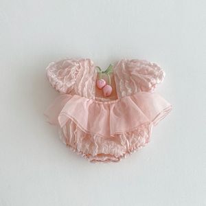 Tutina Estiva per Bambina con Maniche a Sbuffo, Vestito Tutina per Bambina di 12 <span class=keywords><strong>Mesi</strong></span> - Product Image 4