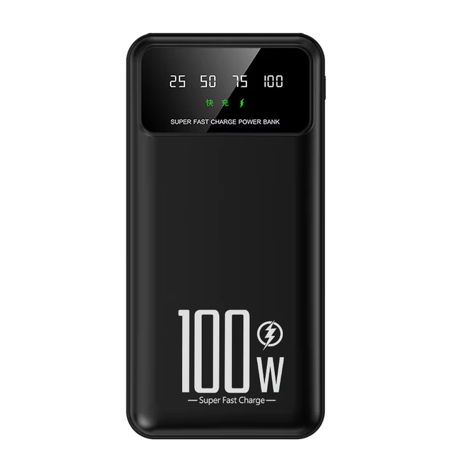 New Arrivals 100W PD Waterproof Portable Power Bank Double USB + Type-C + Micro USB Output Fast Charging 20000mAh Custom Logo