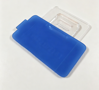 Plaque acrylique givrée effet gelée au toucher doux pour présentoirs cosmétiques