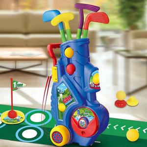 Ensemble de clubs de golf pour enfants jeu de balle de golf pour tout-petits sport de plein air jouets d'entraînement de golf sac à dos <span class=keywords><strong>chariot</strong></span> ensemble avec tapis de putting - Product Image 3