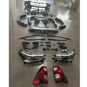 Kit de carrocería de alta calidad para <span class=keywords><strong>Hilux</strong></span> Revo <span class=keywords><strong>4X2</strong></span> 2016-2018, actualización a Revo <span class=keywords><strong>2021</strong></span>, parachoques delantero y trasero con parrilla, faros delanteros y traseros. - Product Image 2