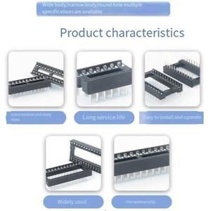 8p 14 16 20 28 40P pin <span class=keywords><strong>IC</strong></span> Ổ cắm tích hợp khối trực tiếp chèn nhúng vi điều khiển chip rộng và hẹp cơ thể chỗ ngồi - Product Image 2