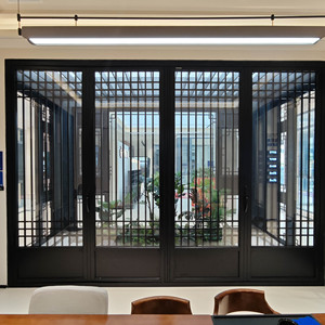 Puerta Plegable de Aluminio Deioux, Doble Acristalamiento, Vidrio Templado, Aislamiento Térmico, Insonorizada, Eficiente Energéticamente, Diseño Bi-Plegable para Patio - Product Image 1
