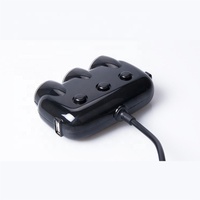 Cantell 3 Way 12V 24V Dual USB 3 Cigarette Lighter Splitter 15W Pengisi Daya Mobil Pengisian Cepat untuk Ponsel, Earphone & Kamera