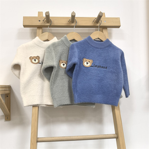 Alta Qualidade Custom Stock Kids Angora Knit Sweaters Luxo Macio Outono Plus Size para Crianças - Product Image 3