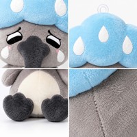 Porte-clés en peluche personnalisé en forme d'oiseau, breloque de sac en peluche douce, pendentif jouet en peluche, ornement à suspendre au voiture, idéal pour cadeau, décoration, souvenir