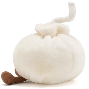 Peluche di Alta Qualità a Forma di Raviolo di Zuppa, Morbido Pupazzo a Forma di Panino al Vapore con Cannuccia Rimovibile, Regalo di Compleanno - Product Image 4