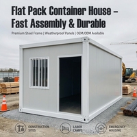 Maison conteneur préfabriquée modulaire à structure en acier et panneaux sandwich pour chantier de construction et camp de travail