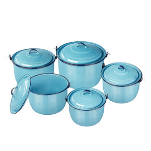 Ensemble de casseroles et poêles en acier au carbone émaillé - Product Image 2