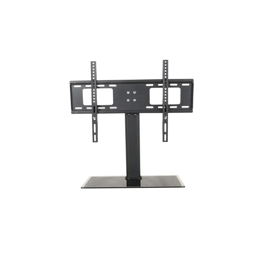 Cheap Price Tempered Glass Base TV Bracket Mount Flat screen LCD Monitor base TV Desk Stand