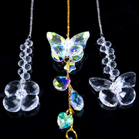 Nouveaux pendentifs prismes en cristal pour décoration extérieure et intérieure, attrape-soleil en cristal