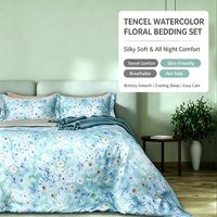 Parure de lit en Lyocell 2026 personnalisée, ensemble de housse de couette, vente en gros de draps de lit