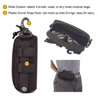 Camping en plein air randonnée accessoires antichoc chasse lunettes boîte Nylon Clip-on pour ceinture tactique