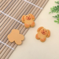 100 pièces de cabochons en résine à dos plat, motif biscuits mignons simulés, pour scrapbooking, décoration de téléphone, artisanat de bijoux, bricolage et accessoires pour maison de poupée