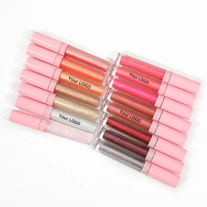 OCHAIN Vegan Waterproof Plumping Glitter Custom Wholesale Lip Plumper Glossy Vendor Lipgloss Private Label Lip Gloss