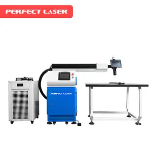 Mesin las huruf saluran baja tahan karat 500W jalur ganda otomatis Laser sempurna untuk solder karakter bercahaya LED