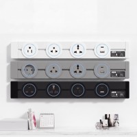 Prise de courant pour lampe à induction EU/FR/Russie/Israël/Italie, adaptateur électrique amovible pour bureau, prise universelle USB UK, fabriqué en Chine