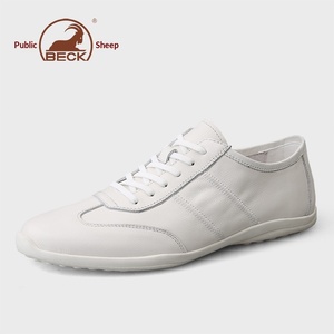 Sneakers stringate da uomo Gongyang in vera pelle - Suola morbida antiscivolo in gomma - <span class=keywords><strong>Scarpe</strong></span> business e casual per tutte le stagioni - Product Image 2