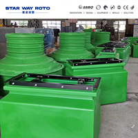 Manufacturer of Square Plastic Valve Chamber Moulds and Rotational Molding Equipment Shuttle Rotomolding Machine