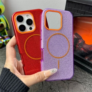 Funda Magnética 3 en 1 de Lujo con Brillantina y Protección Antigolpes para iPhone 16 Pro Max, 15, 14, 13, 12 - Product Image 4