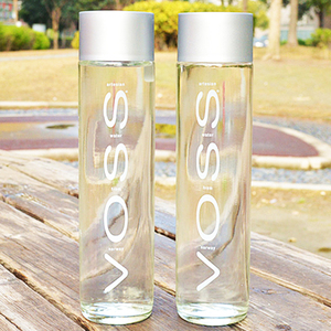 Botella De Agua Potable De Cristal Del Deporte Del Cilindro De 250ml 500ml 800ml Voss Con Las <span class=keywords><strong>Tapas</strong></span> - Product Image 1