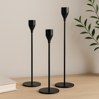 Porte-bougie en métal nordique personnalisé en fer résistant à la chaleur écologique pour la disposition de la table à manger, décoration de bureau, décoration de la maison