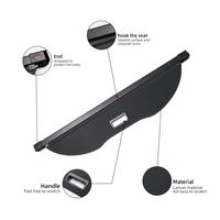 Vente en gros pare-soleil arrière rétractable Couvre-bagages arrière noir Coffre Tonneau Couvre-bagages pour Ford Kuga 2013-2018