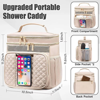 Sac de Douche Portable Suspendu en Gros, Sac de Voyage Pliable Transparent pour Articles de Toilette, Grande Trousse de Toilette pour Femme, Sac de Douche Personnalisable avec Logo