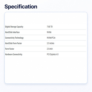 Disque dur KXD51RUE3T84 XD5 3,84 To U.2 PCIe Gen3 4 Gbit/s 2,5 pouces SSD Enterprise pour serveur de centre de données FW 1CEE6111 Tosh - Product Image 5