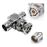 Adaptateur en T BNC Triax mâle femelle femelle 237-TRX-T 3 fentes mâle vers double adaptateur en T Triax femelle à 3 pattes