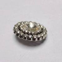 Nuevo lindo Mini 18mm flor Diamante cuenta serie resina ecológica botón trasero plano para accesorios de lazos para el cabello