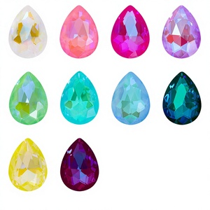 Cristales de Estrás en Forma de Gota de Agua Fluorescentes Color Moca Selina, Piedras de Cristal para Manualidades, Bolsos de Noche, Decoración de Uñas - Product Image 3