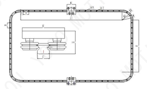 Riel de Guía Lineal Curvo Rectangular HCP-RS, Línea de Transporte Automática, Componentes Centrales de Engranajes y Bloques de Rodamiento para Industrias CNC - Product Image 3