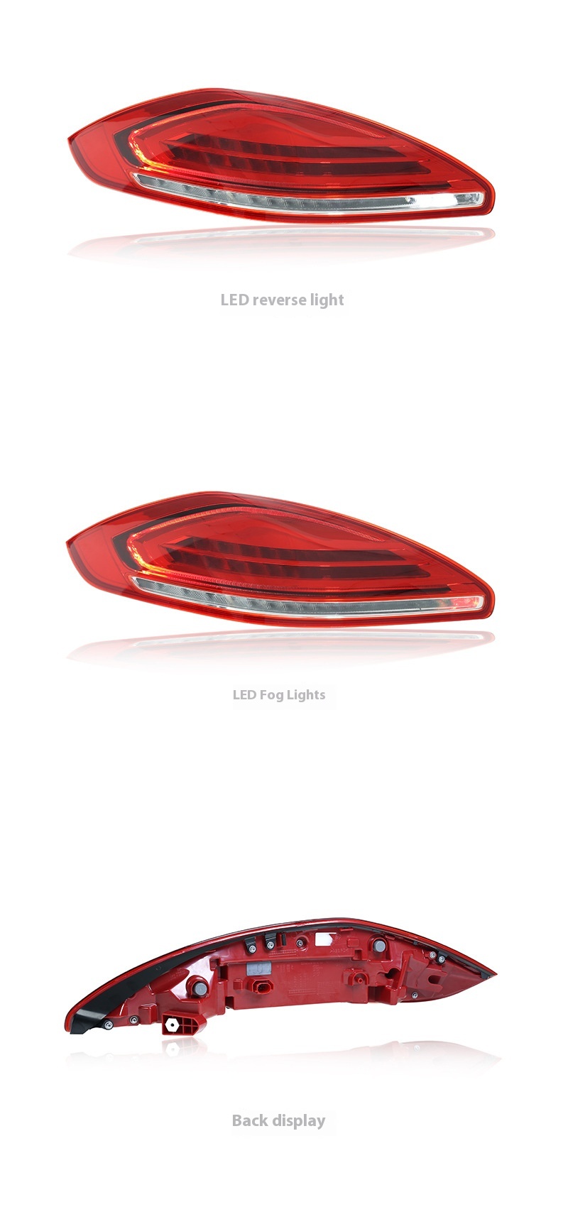 tail light 2015 porsche panamera smoke black