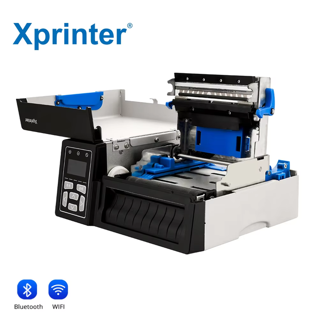 XP-D481B OEM Industrial Barcode Printer Visual Window Black and White 24 Hours Continuous Working Thermal Label Printer