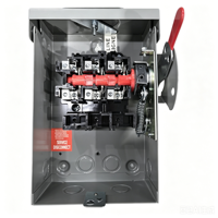 Interrupteur de sécurité extérieur NEMA 3R 30 ampères 3 pôles non fusible, interrupteur de déconnexion triphasé AC, interrupteur isolateur