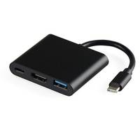 Hub de Expansión USB-C de Triple Puerto con Transferencia SuperSpeed 2.1 y USB 3.0 para Consolas de Videojuegos - Aleación de Aluminio en Stock