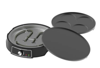 Crêpière Électrique Antiadhésive pour la Maison – Machine à Crêpes, Plaque de Cuisson pour Roti, Tortillas, Blintzes, Gaufres, Œufs, Bacon