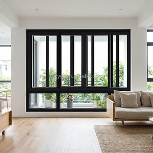 Moderne zwarte aluminium schuiframen & -deuren |   Slank framesysteem voor panoramisch uitzicht en eenvoudige bediening - Product Image 1