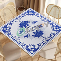 Vente chaude Tapis de table de mahjong portable personnalisé de qualité supérieure en fibre de polyester Tapis de bureau de poker Texas Hold'em Antidérapant Tapis de mahjong en néoprène