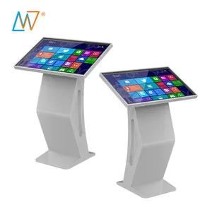 factory OEM 32inch standee all in one Capacitive touch 32 inch touchscreen totem lcd free stand