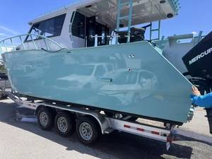 Catamarán de Aluminio de 25 pies con Motor Fuera de Borda de 300 hp, Barco de Pesca y Crucero con <span class=keywords><strong>Remolque</strong></span> para Buceo y Turismo Marítimo - Product Image 6