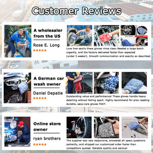Găng tay rửa xe bằng sợi microfiber siêu mềm, lông dài, chất lượng cao, dùng cho chi tiết, vệ sinh kính, bánh xe - Product Image 4