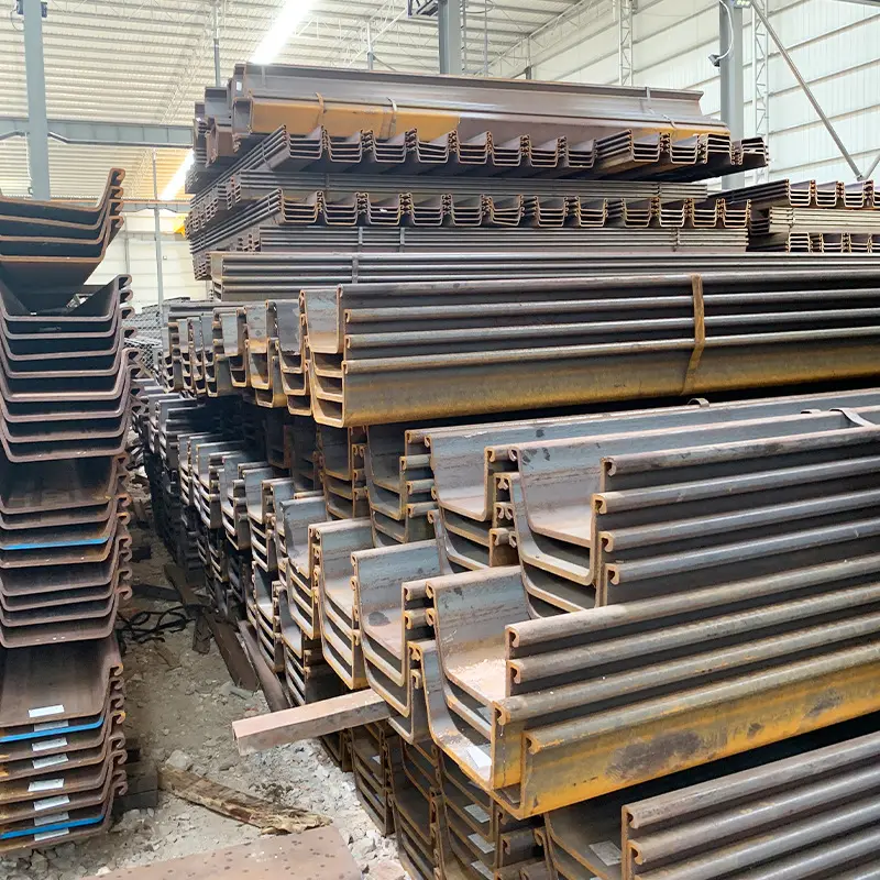 Q235 Q355 9m 12m 15m 18m 24m DIN JIS AISI ASTM Standard Hot Dipped Carbon Steel Sheet Pile