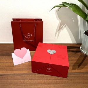 Boîte Cadeau de Bijoux Vintage en Gros à Double Ouverture avec 16 Roses Éternelles – Emballage Cadeau pour la Saint-Valentin - Product Image 5